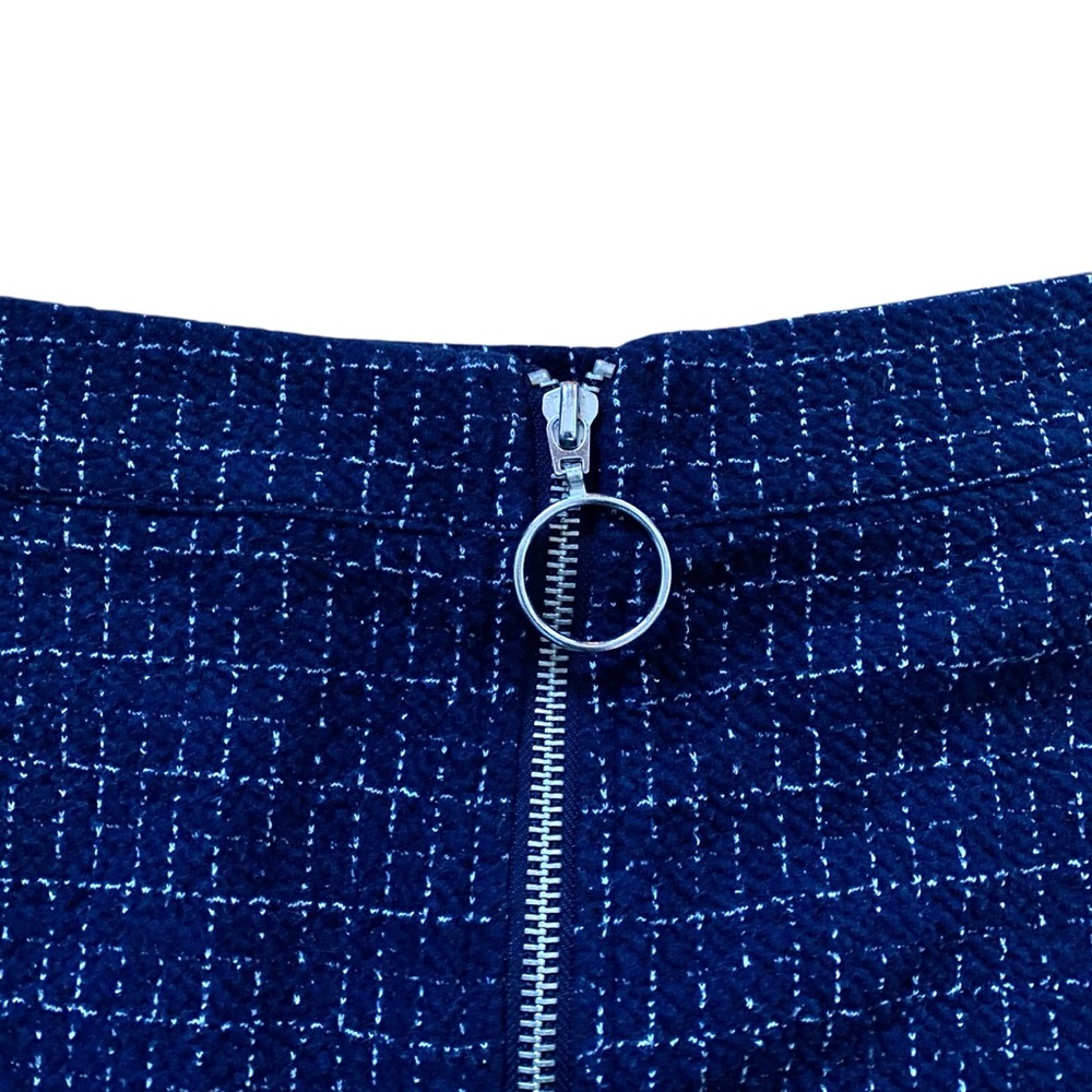 Maeve Navy Blue Pencil Skirt Anthropologie Knee Length Career Stretch Sz L - Picture 5 of 9